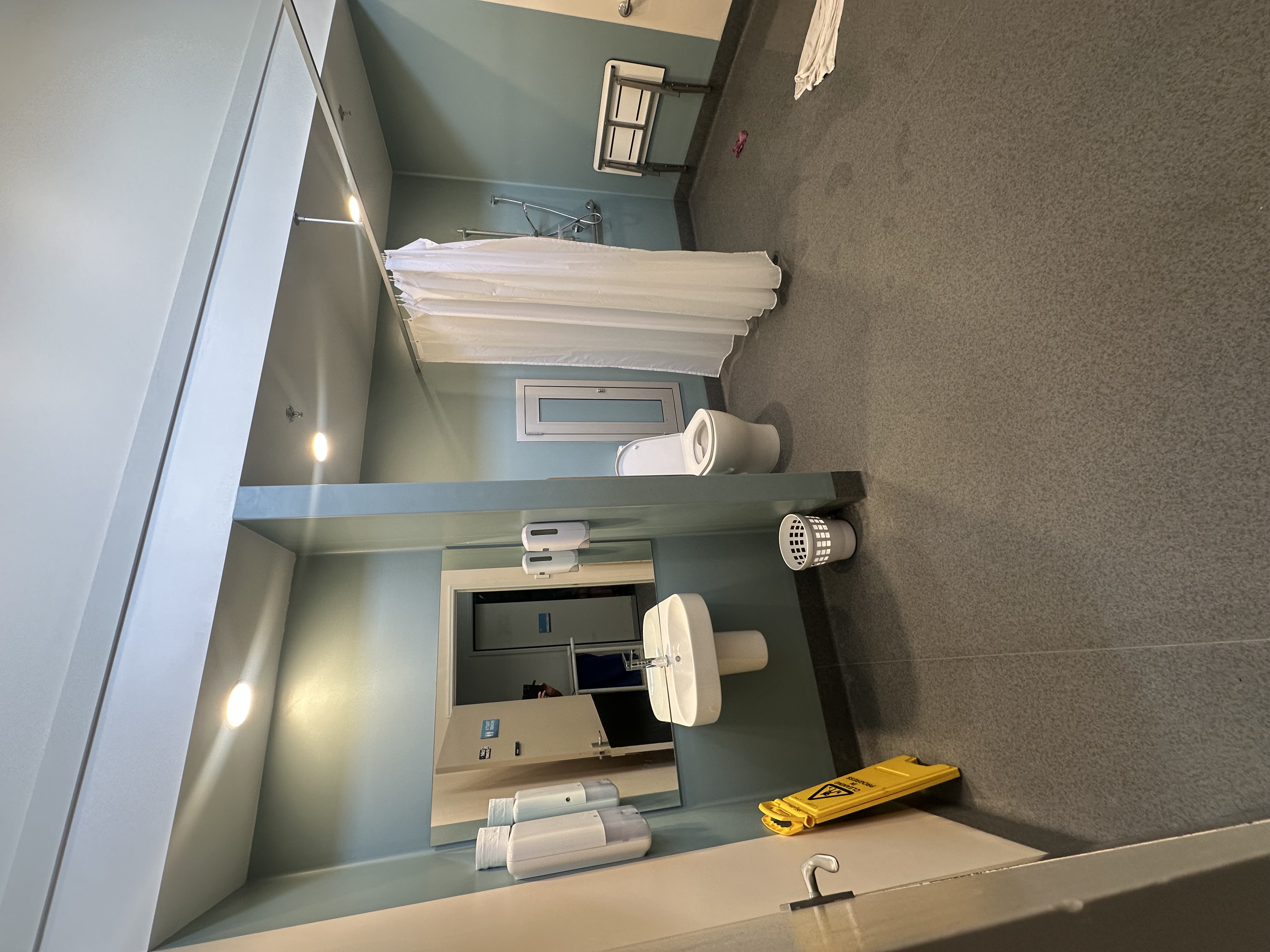 Hospital Bathroom , completed , contractor