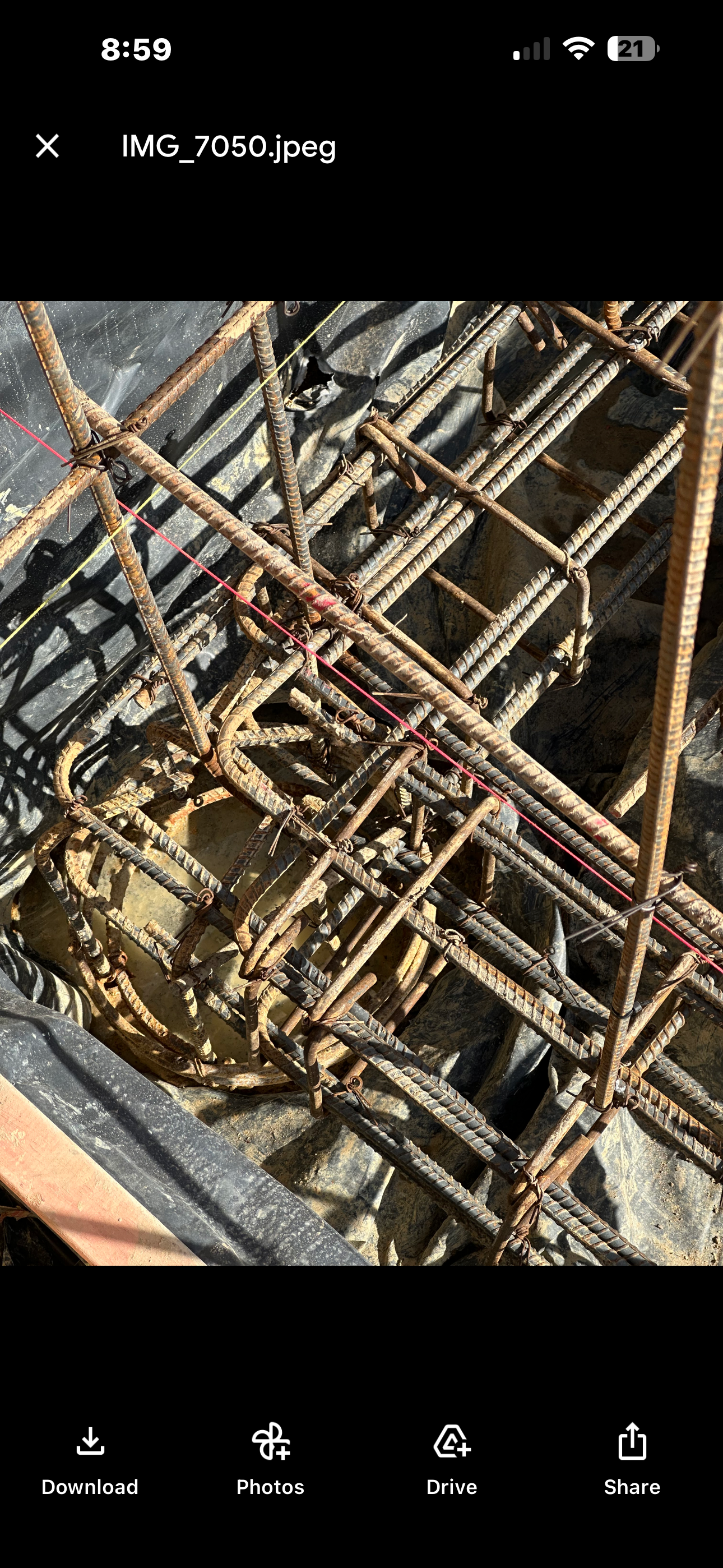 Waiheke steel/ foundation detail precision set out